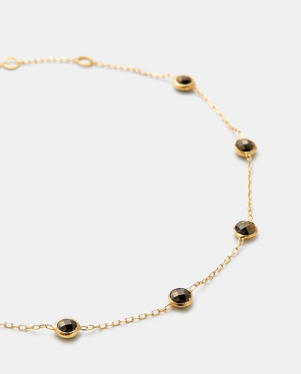 Pulsera de oro y circonitas - El Corte Inglés - Negro Negro-2