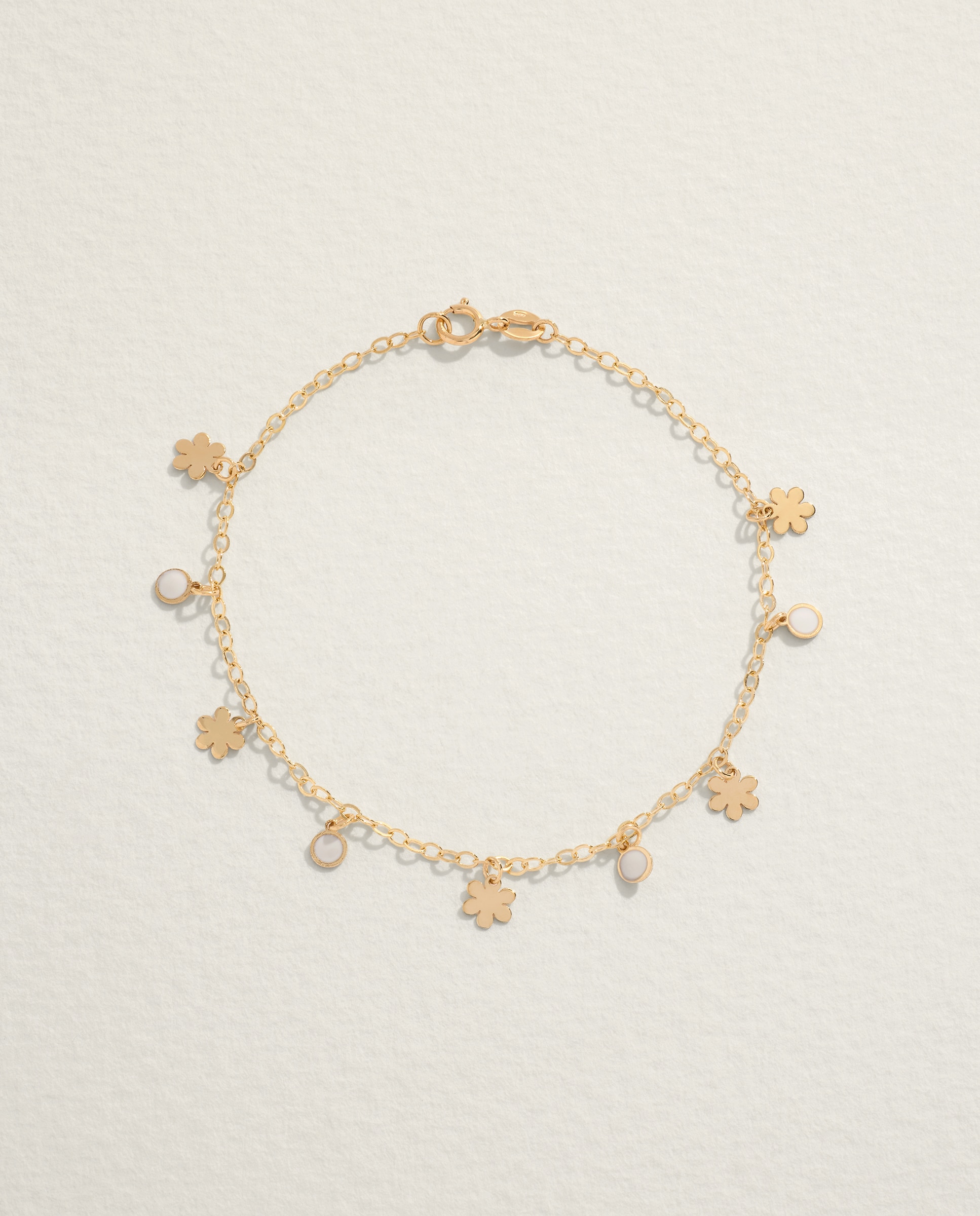 Pulsera de niña de oro y esmalte - El Corte Inglés - Blanco Blanco-1