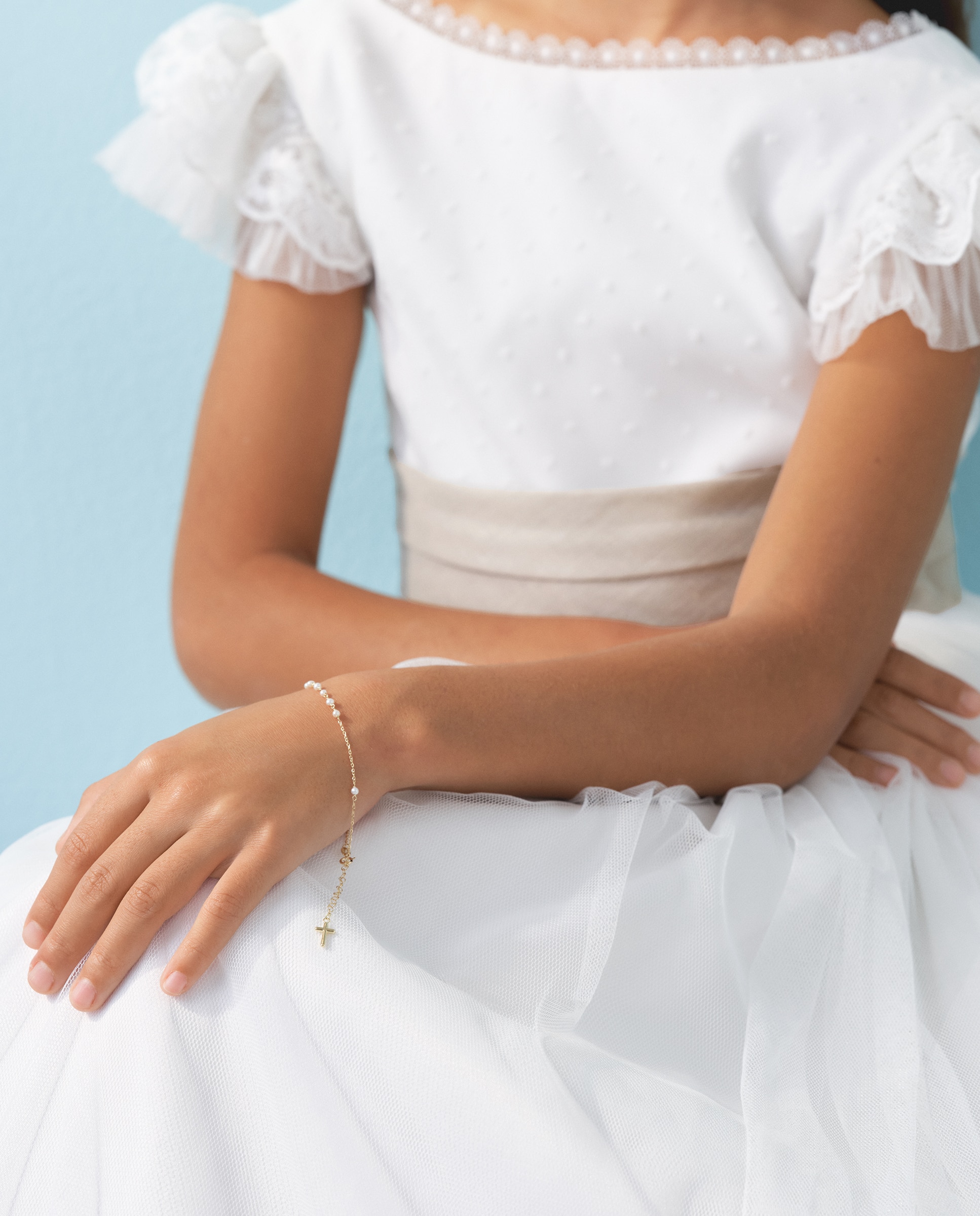 Imagen 3 de Pulsera de niña el corte ingles de oro con perlas - El Corte Inglés - 390 Oro 390 Oro