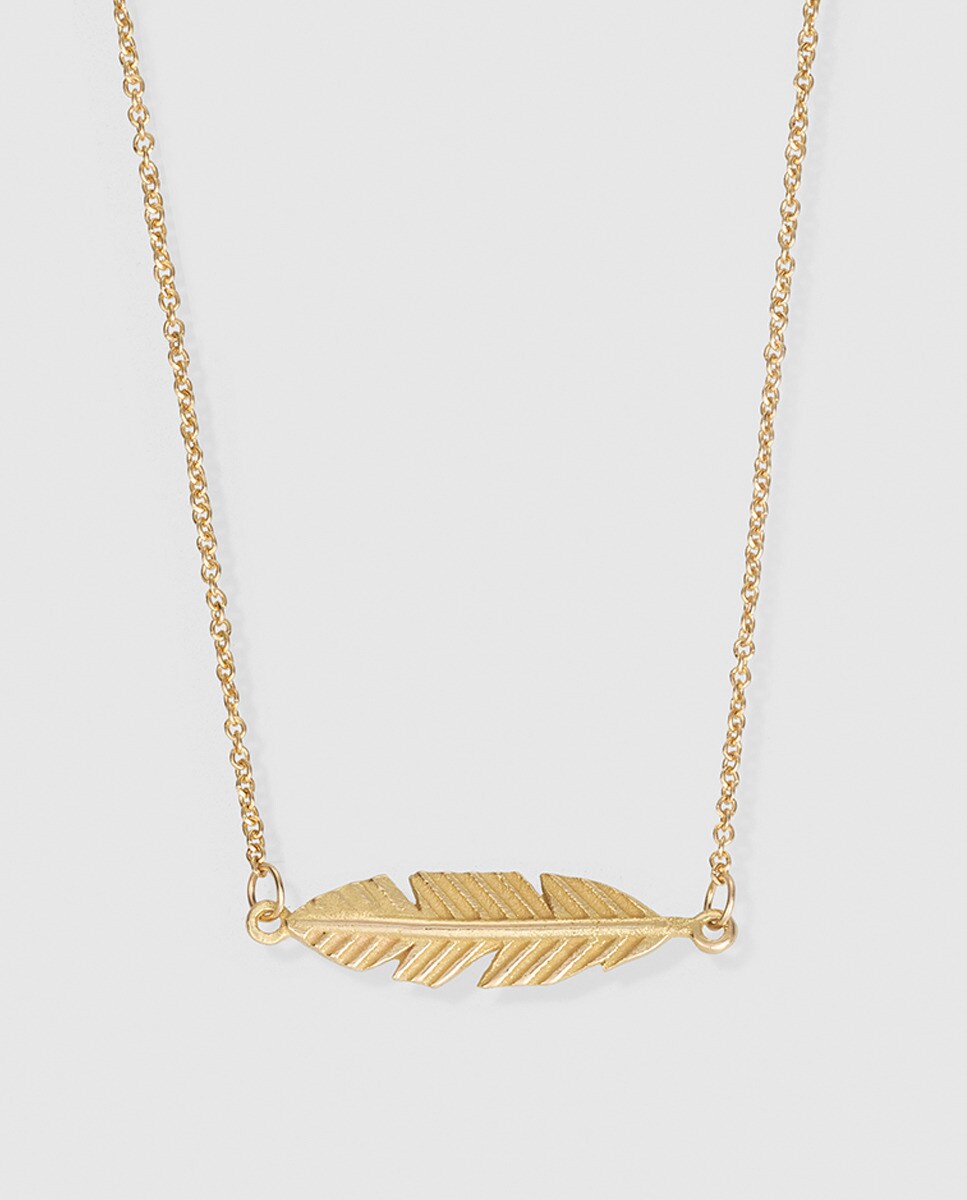 El Corte Inglés - Collar de niña de oro Pluma El Corte Inglés.