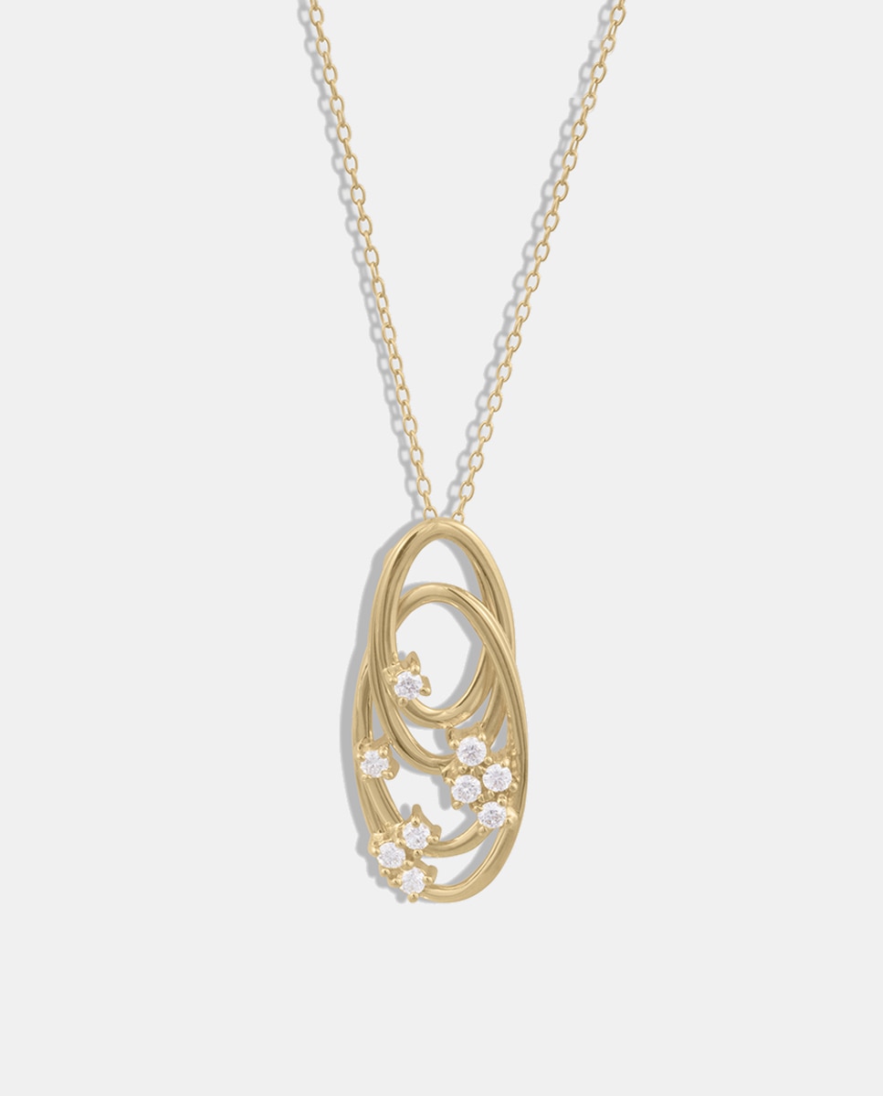 Colgante de oro con diamantes - El Corte Inglés - Blanco Blanco-1