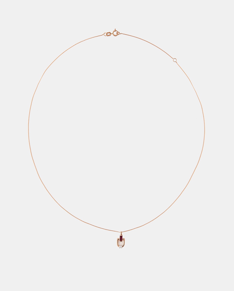 Imagen 2 de Colgante de oro, diamantes y rubí - El Corte Inglés - Rojo Rojo