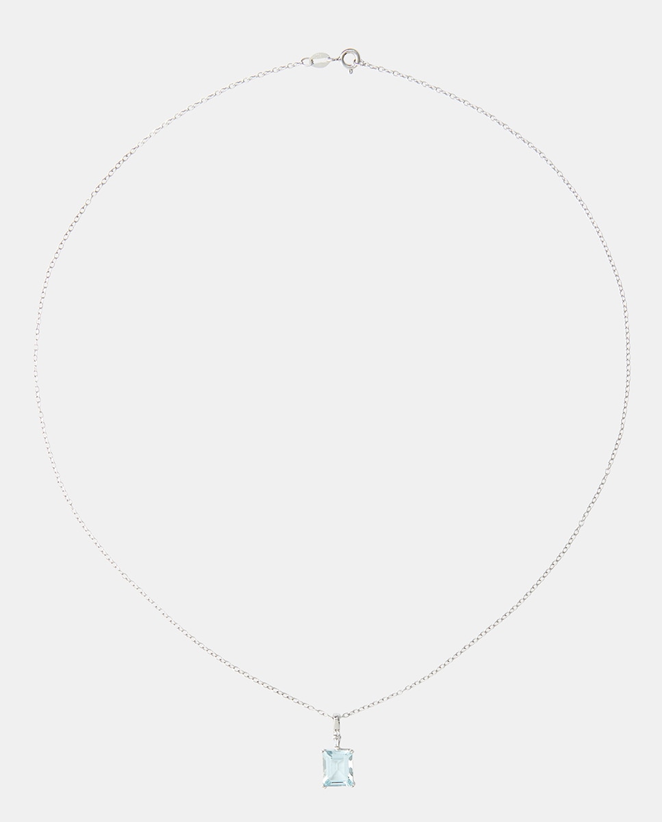 Colgante de oro, diamantes y aguamarina - El Corte Inglés - Azul claro Azul claro-2