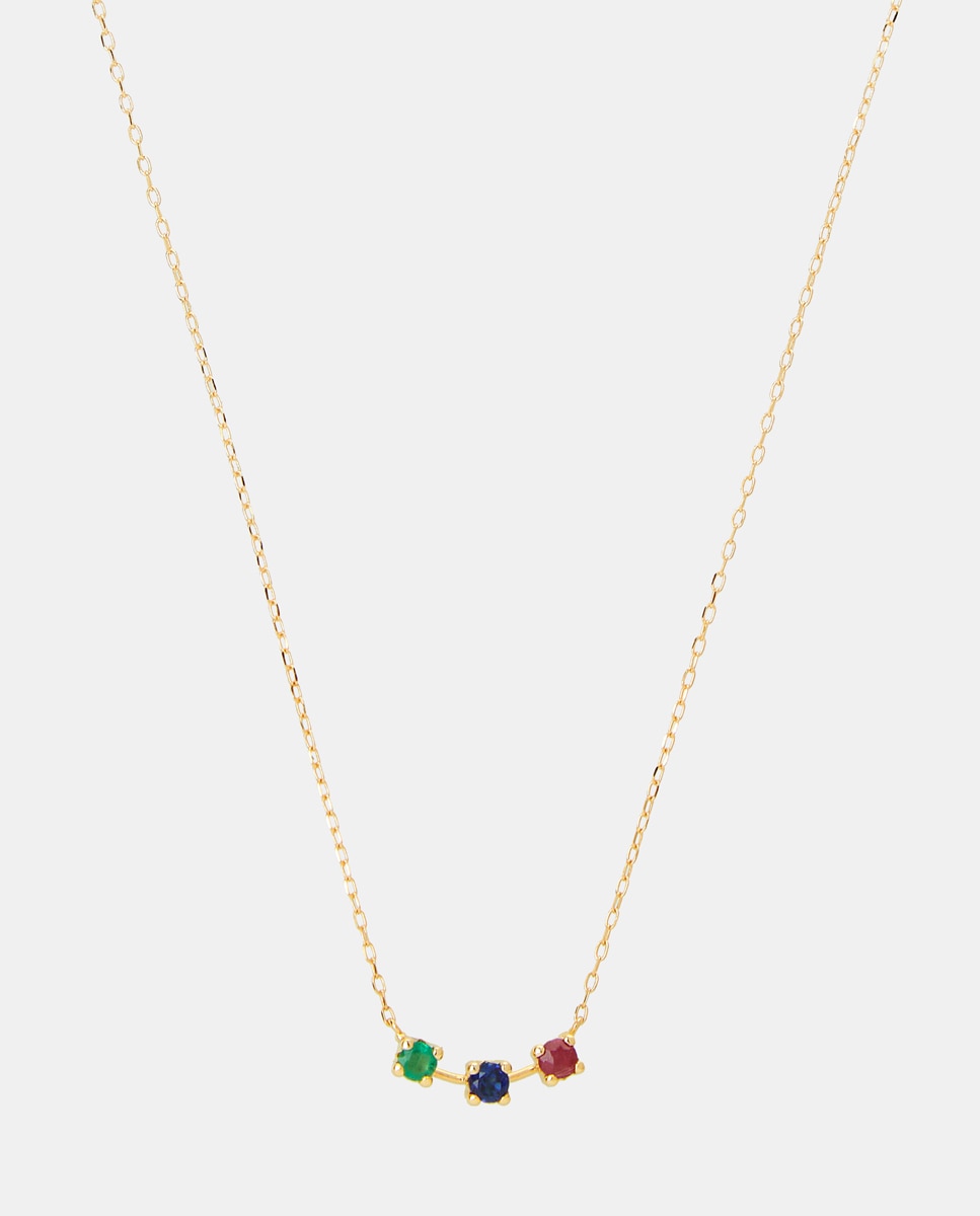 El Corte Inglés - Collar de oro y piedras preciosas.