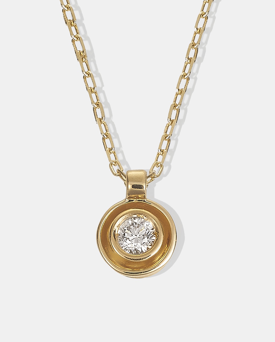 El Corte Inglés - Colgante de oro y diamante.