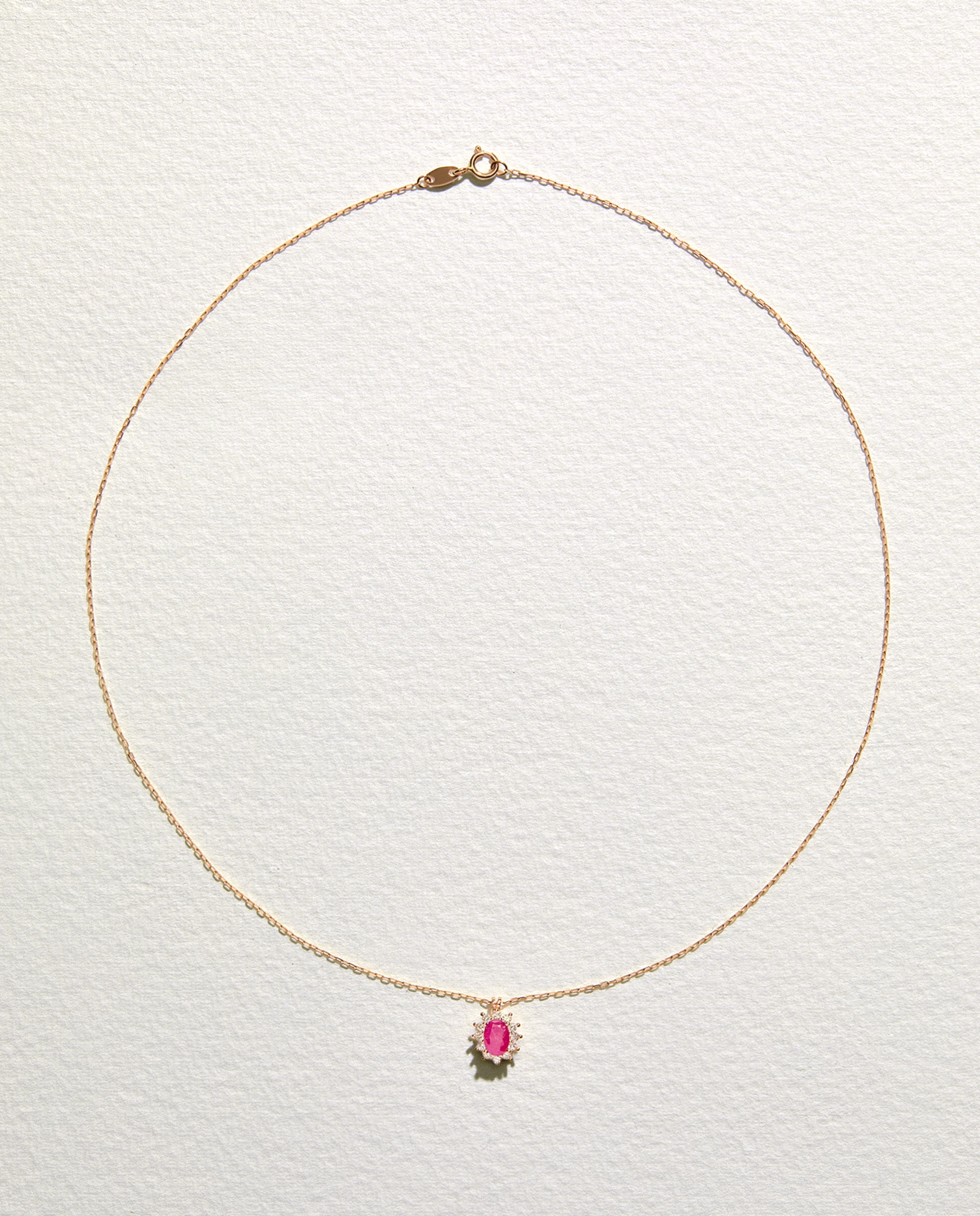 Colgante de oro con diamante y rubí - El Corte Inglés - Rojo Rojo-2