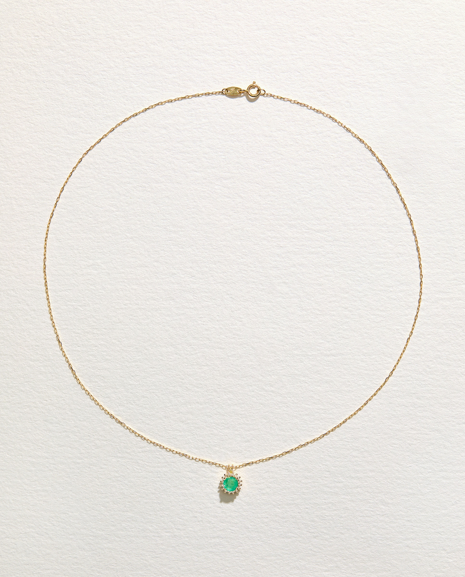 Imagen 2 de Colgante de oro con diamante y esmeralda - El Corte Inglés - Verde Verde