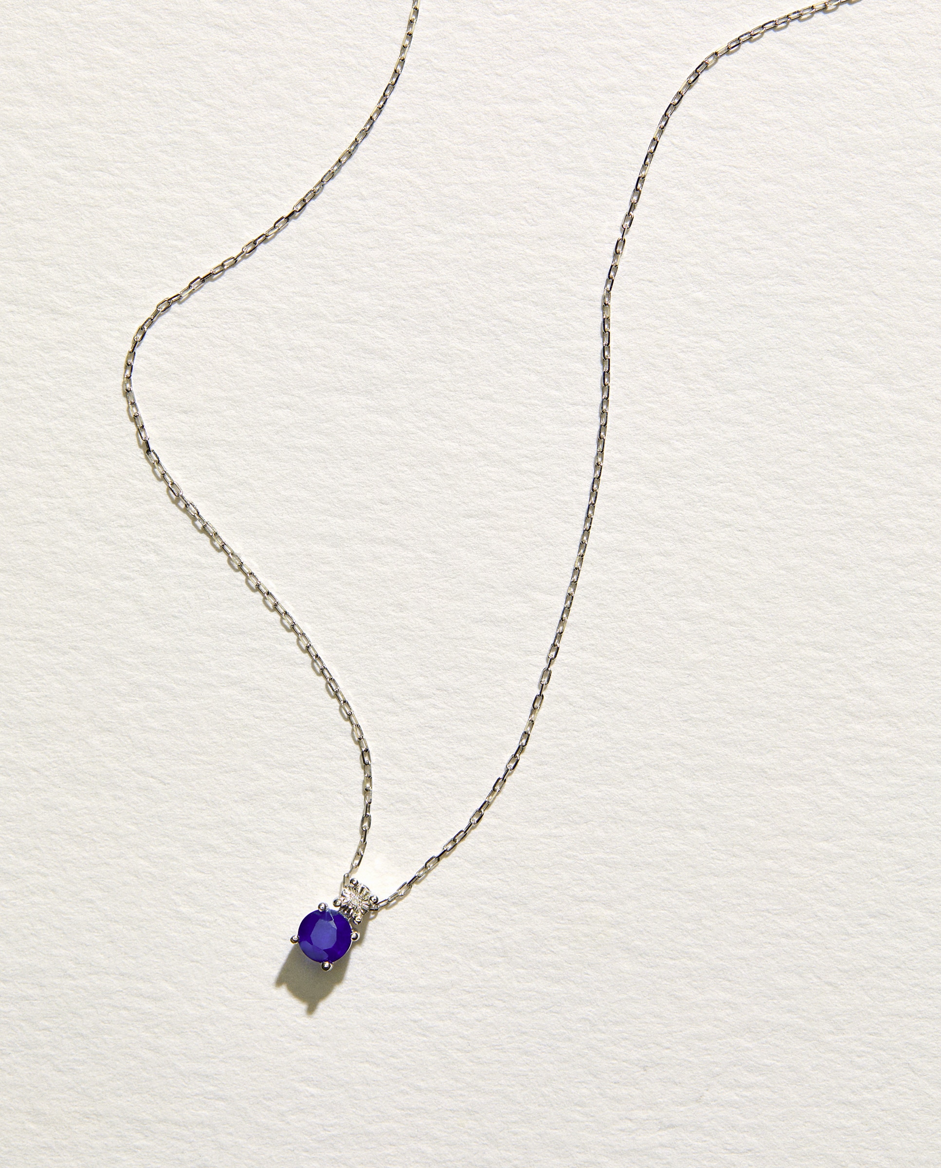 Colgante de oro con diamante y zafiro - El Corte Inglés - Azul Azul-1