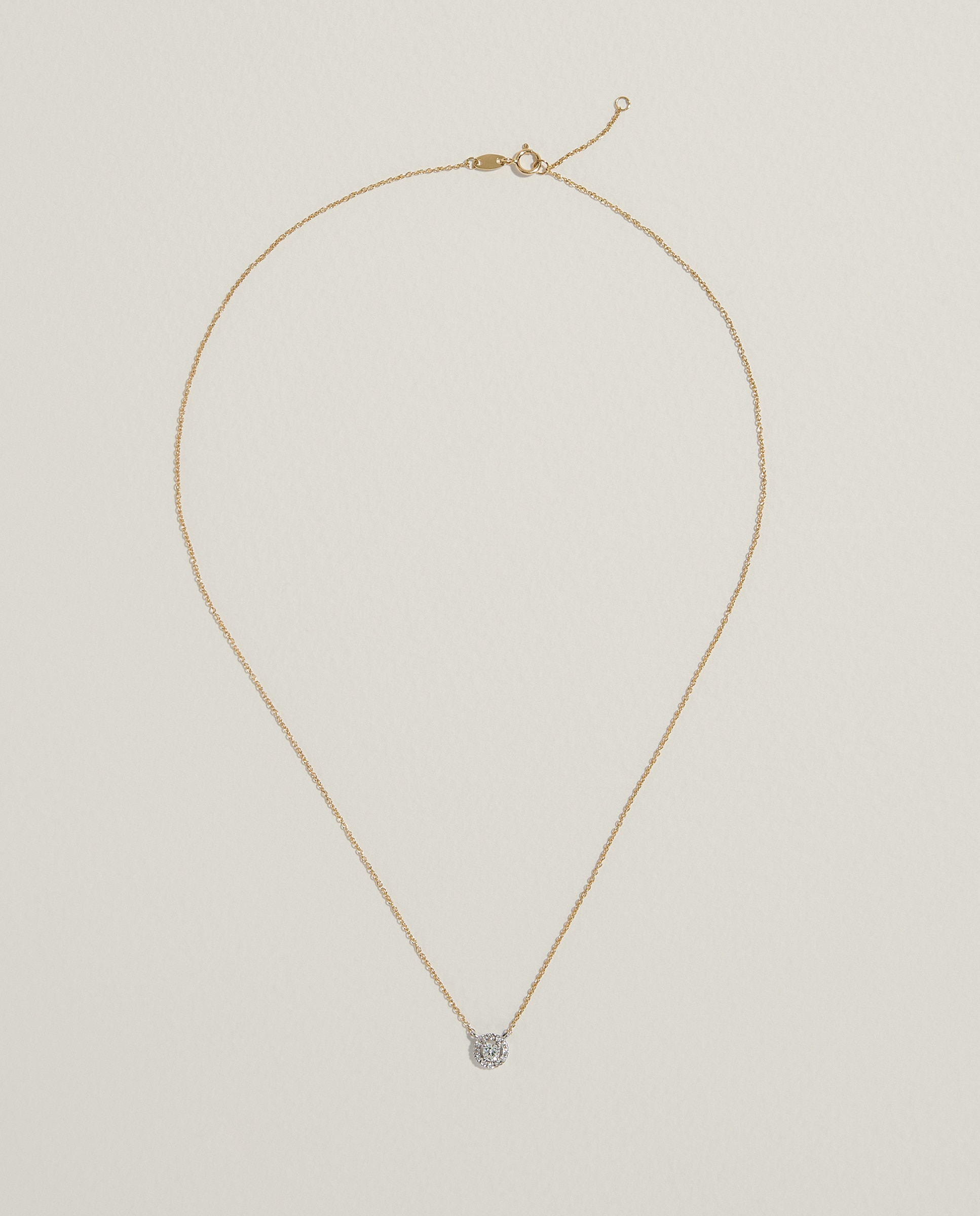 Colgante orla bicolor en oro de 18K de diamantes con un peso total de 0,16ct - El Corte Inglés - Multicolor Multicolor-2