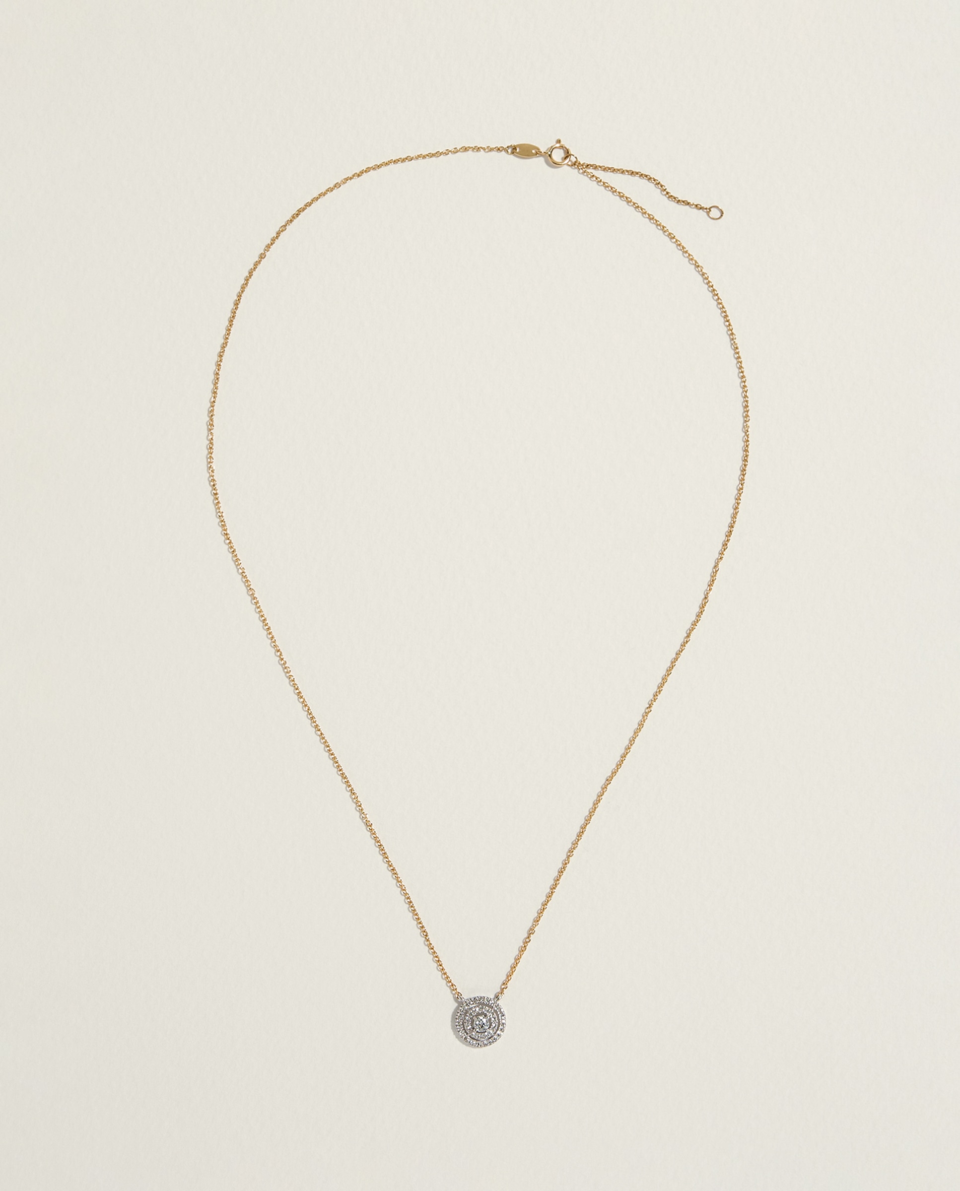 Colgante orla bicolor en oro de 18K de diamantes con un peso total de 0,23ct - El Corte Inglés - Multicolor Multicolor-2