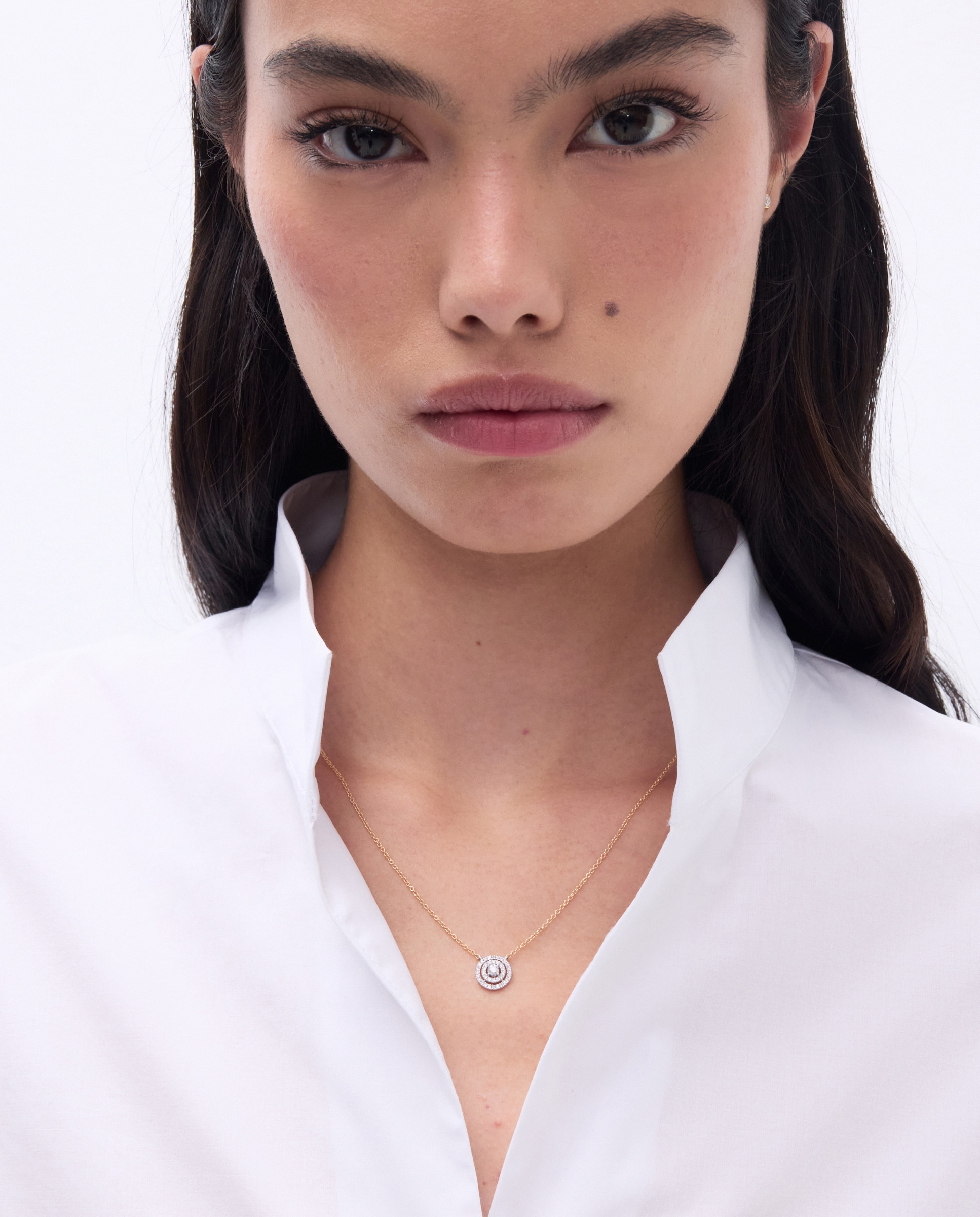 Colgante orla bicolor en oro de 18K de diamantes con un peso total de 0,23ct - El Corte Inglés - Multicolor Multicolor-4