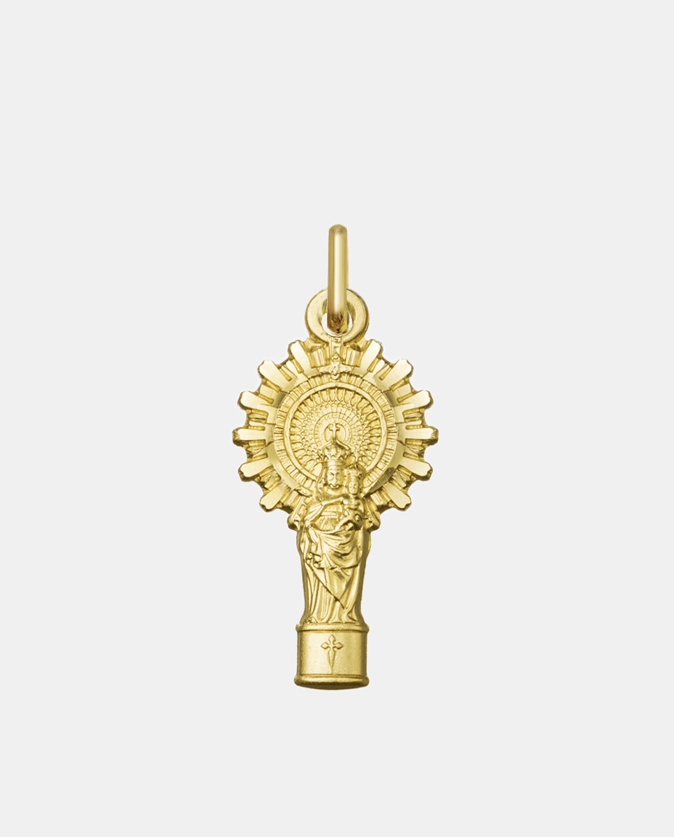 Medalla silueta Virgen del Pilar - El Corte Inglés - Oro Oro-1