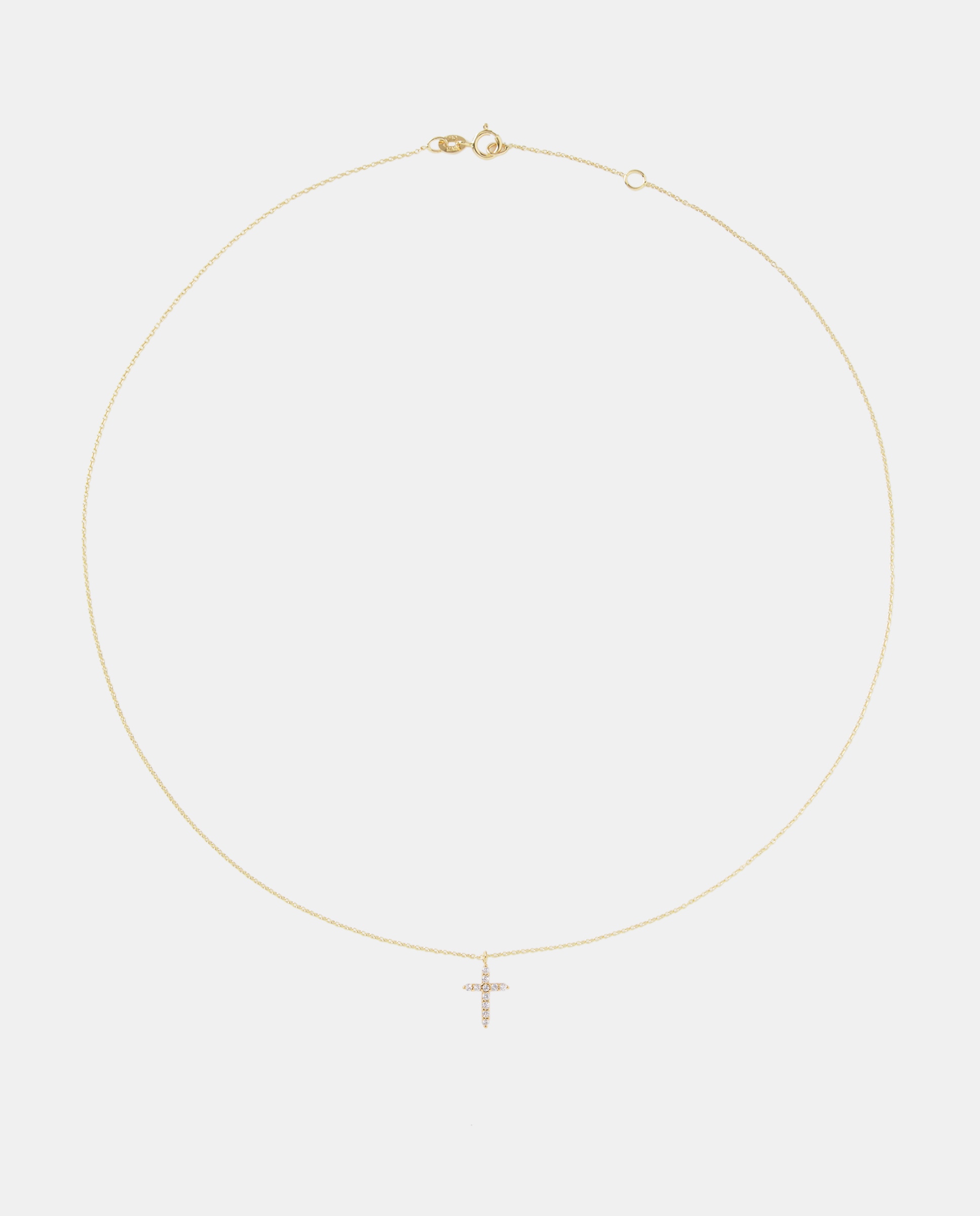 Colgante Cruz de oro y diamantes - El Corte Inglés - Blanco Blanco-2