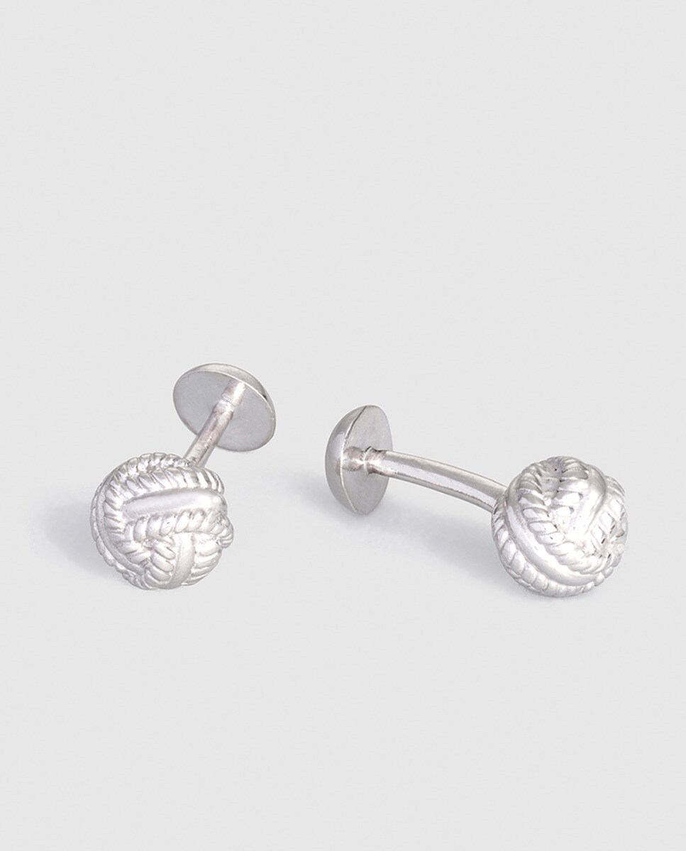 Gemelos de hombre de Nudo El Corte Inglés - Plata Plata-1