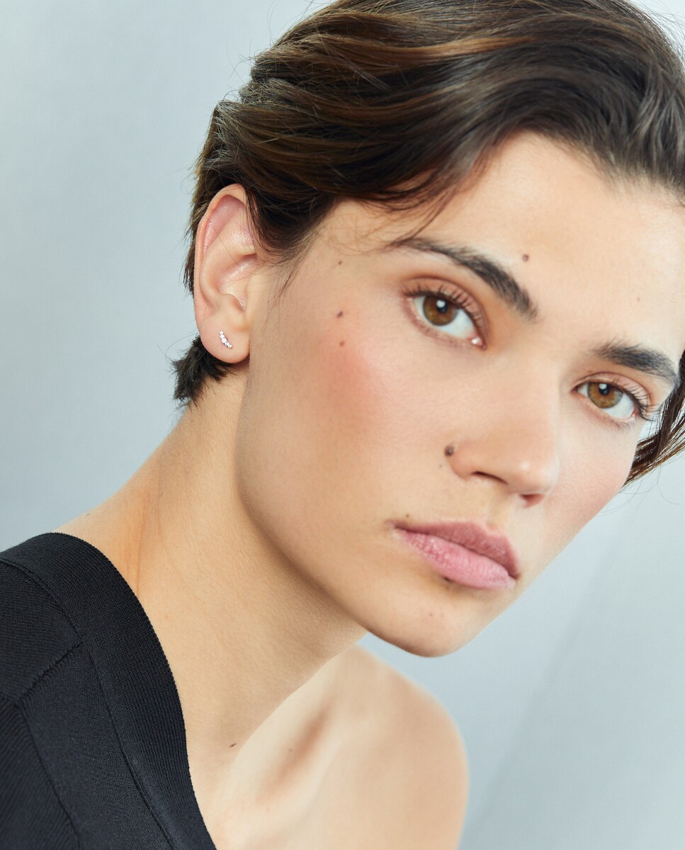 Piercing de oro y diamantes Blanco-3