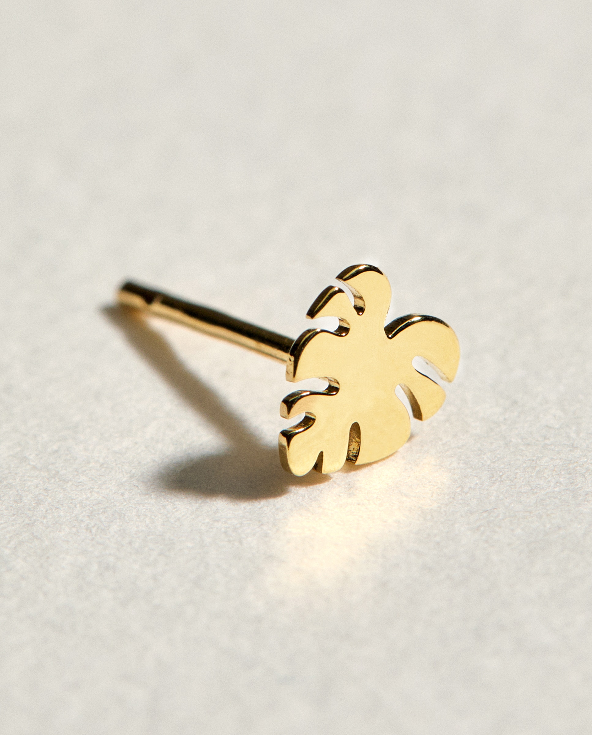 Pendiente individual Hoja de oro - El Corte Inglés - Dorado Dorado-2