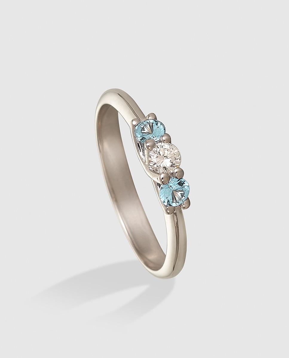 El Corte Inglés - Anillo en oro y diamante azul Diamonds El Corte Inglés.