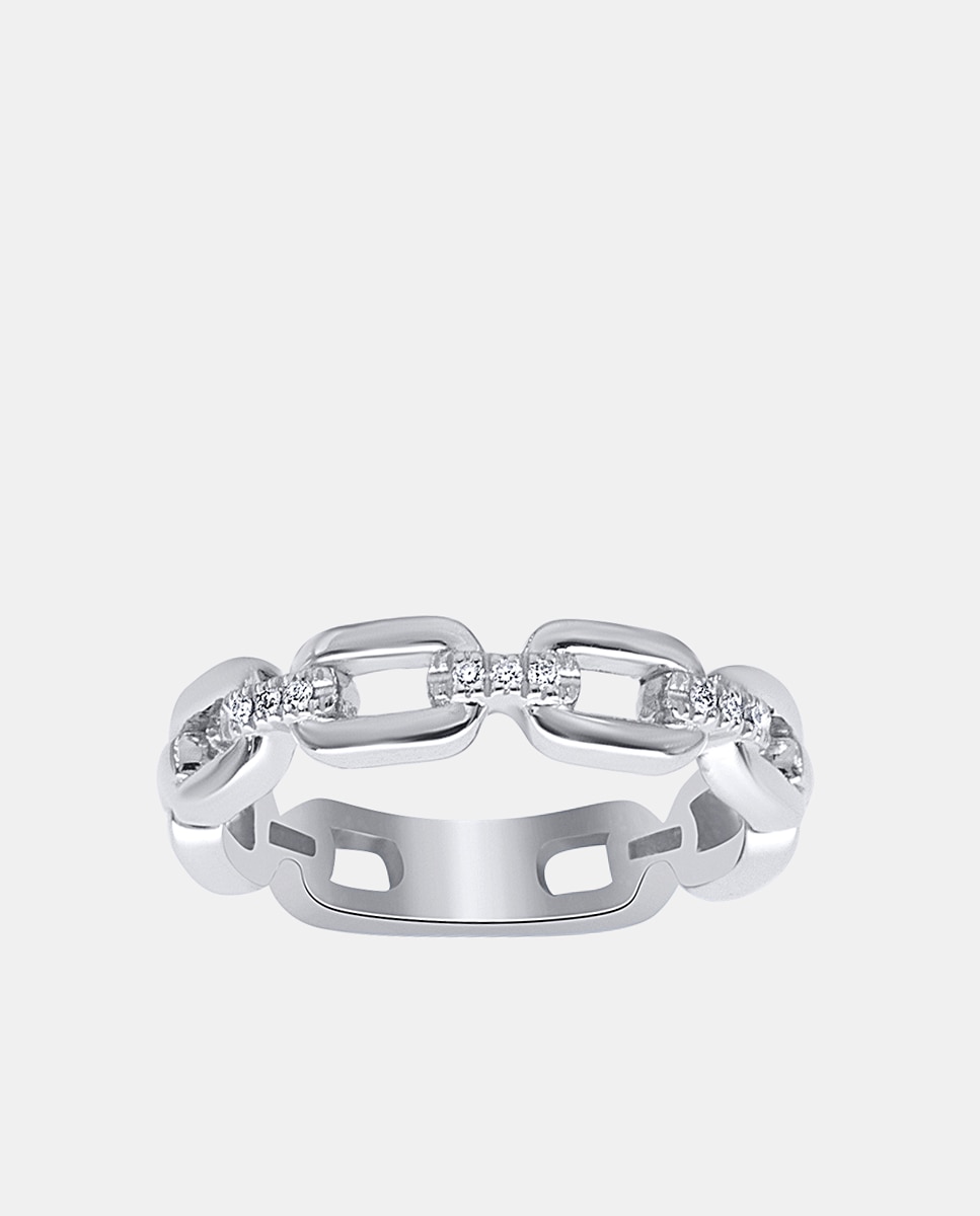 Anillo de oro y diamantes - El Corte Inglés - Blanco Blanco-1