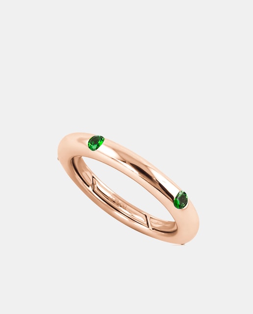 Imagen 0 de Anillo Pop de oro y tsavorita