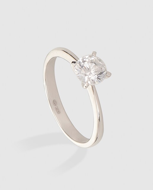 Anillo de oro y diamante solitario Diamonds El Corte Inglés