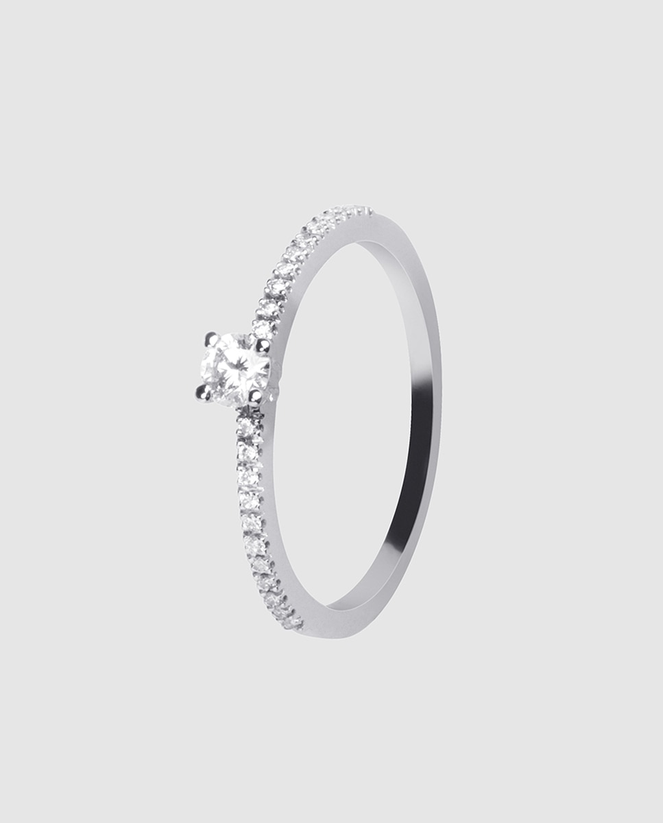 Anillo Black & White de oro y diamantes - El Corte Inglés - Blanco Blanco-1