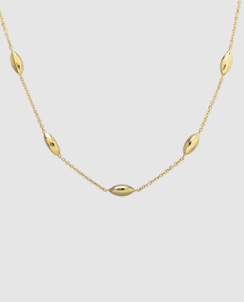 El Corte Inglés - Collar Black & White de oro amarillo.
