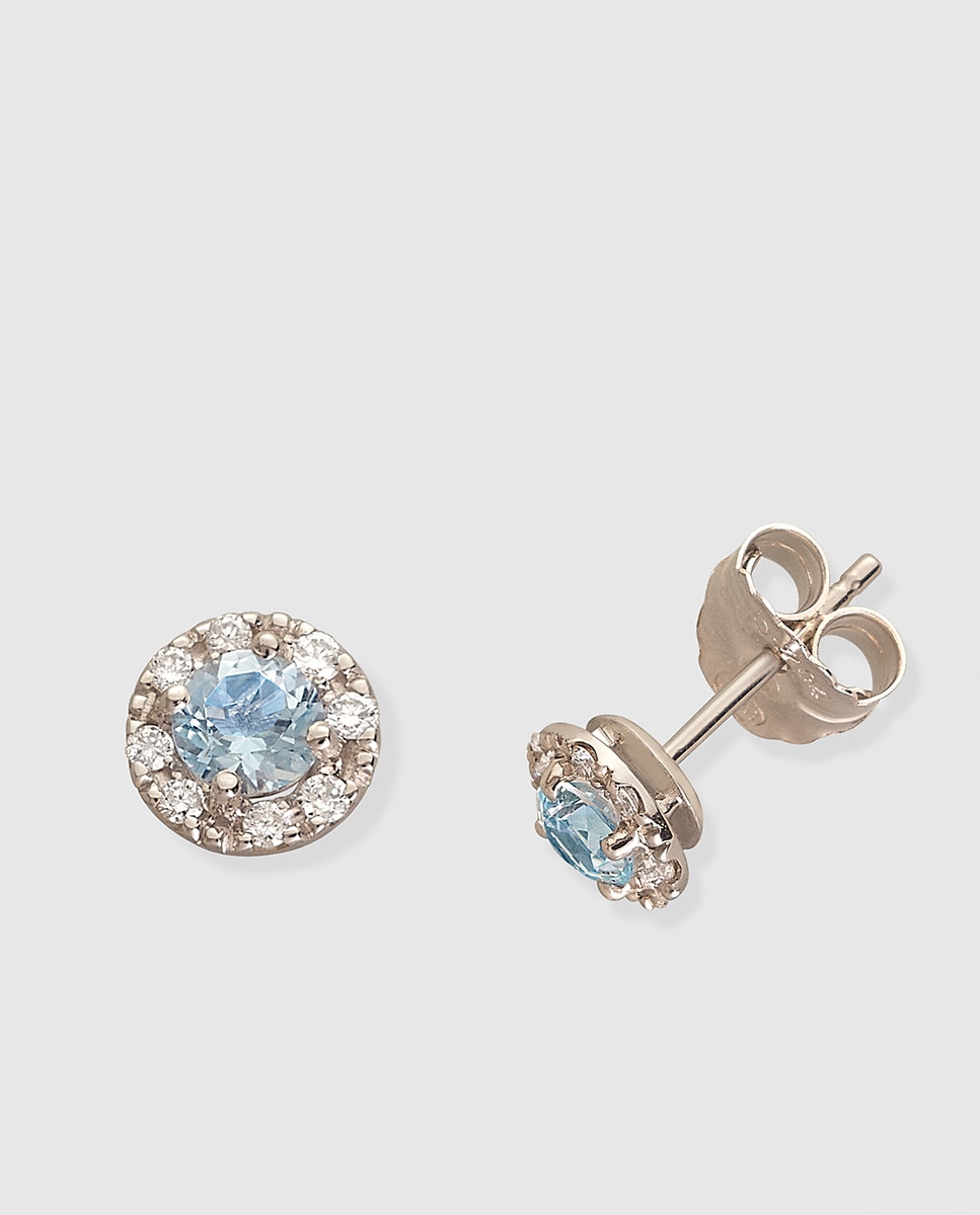 Imagen 0 de Pendientes en oro y diamante azul Diamonds El Corte Inglés Azul