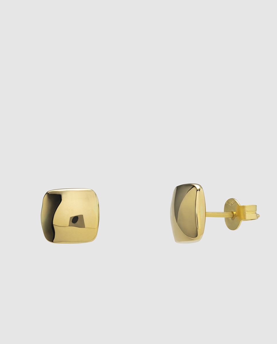 El Corte Inglés - Pendientes Black & White de oro amarillo.