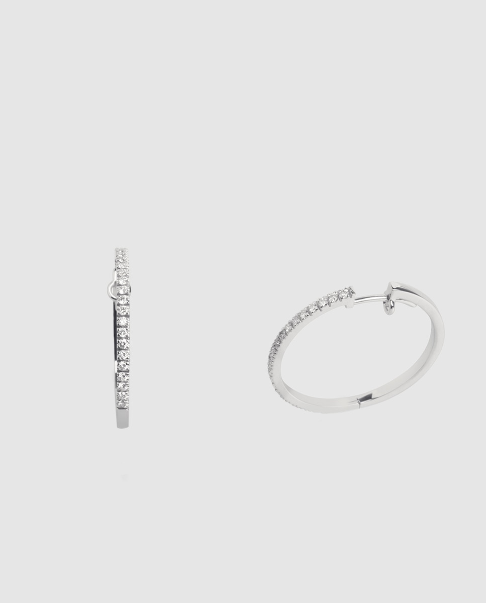 Imagem 0 de Argolas Black & White de ouro e diamantes