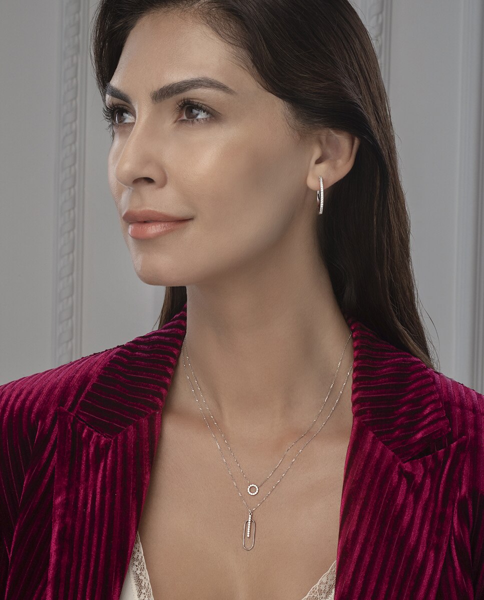 Pendientes de oro y diamantes - El Corte Inglés - Blanco Blanco-2