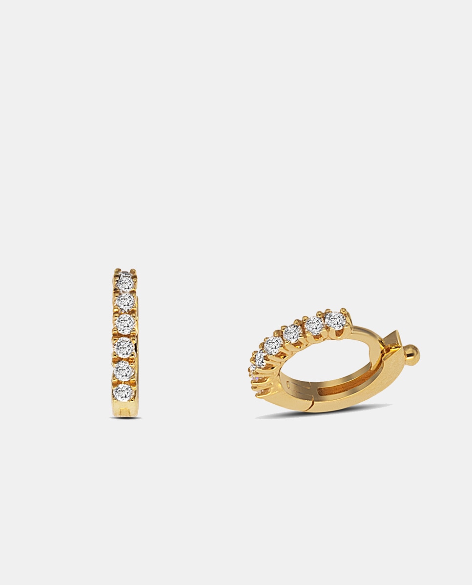 Pendientes de oro y diamantes - El Corte Inglés - Blanco Blanco-1