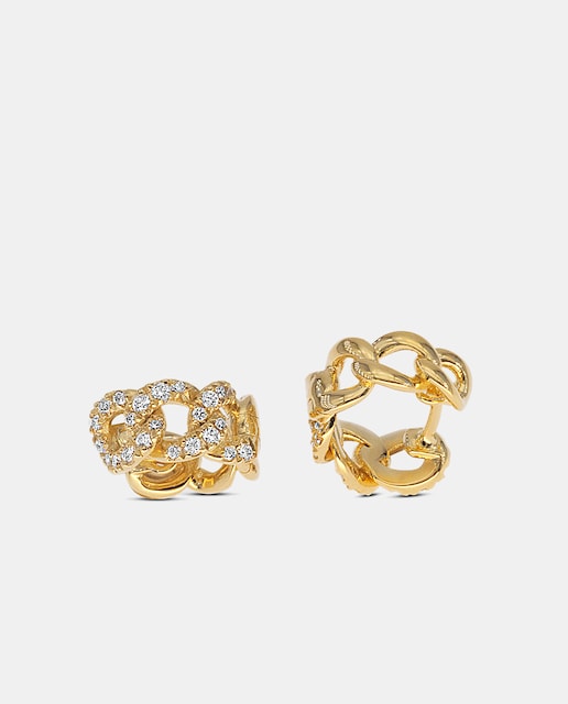 Pendientes de oro amarillo y diamantes