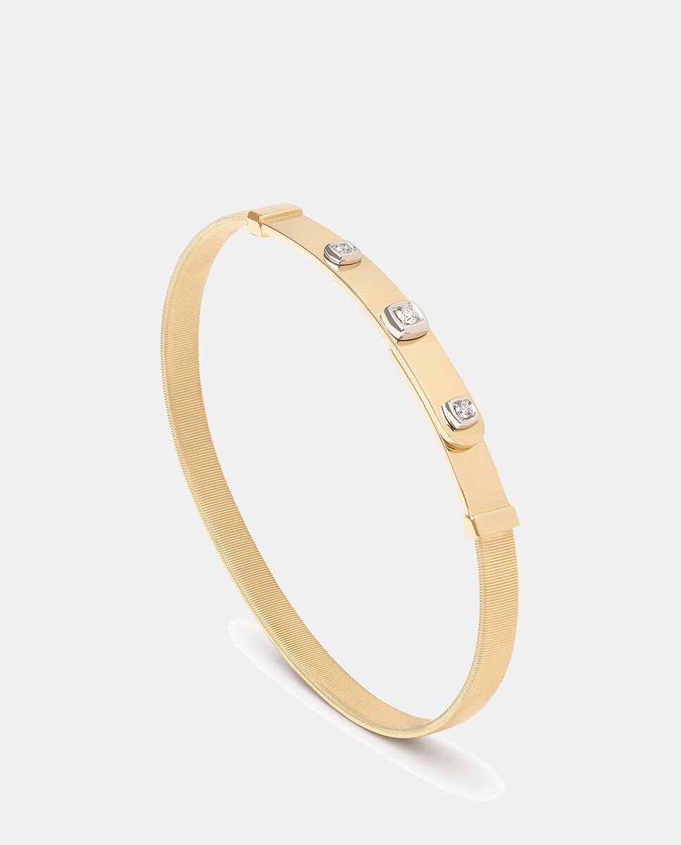 Pulsera Masai de oro bicolor y diamantes - Marco Bicego - Blanco Blanco-1