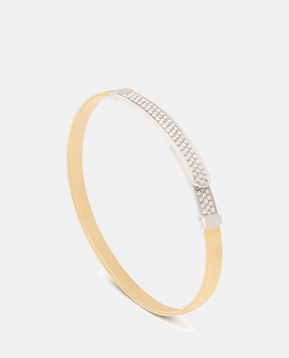 Imagen 1 de Pulsera Masai de oro bicolor y diamantes - Marco Bicego - Blanco Blanco