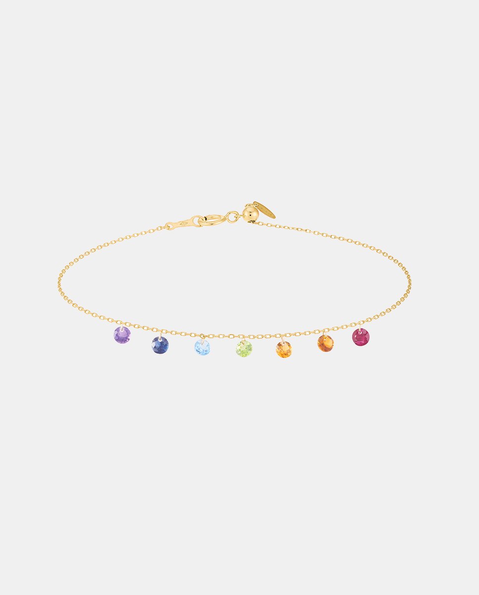 Pulsera de oro con multipiedras - Persée - Multicolor Multicolor-1