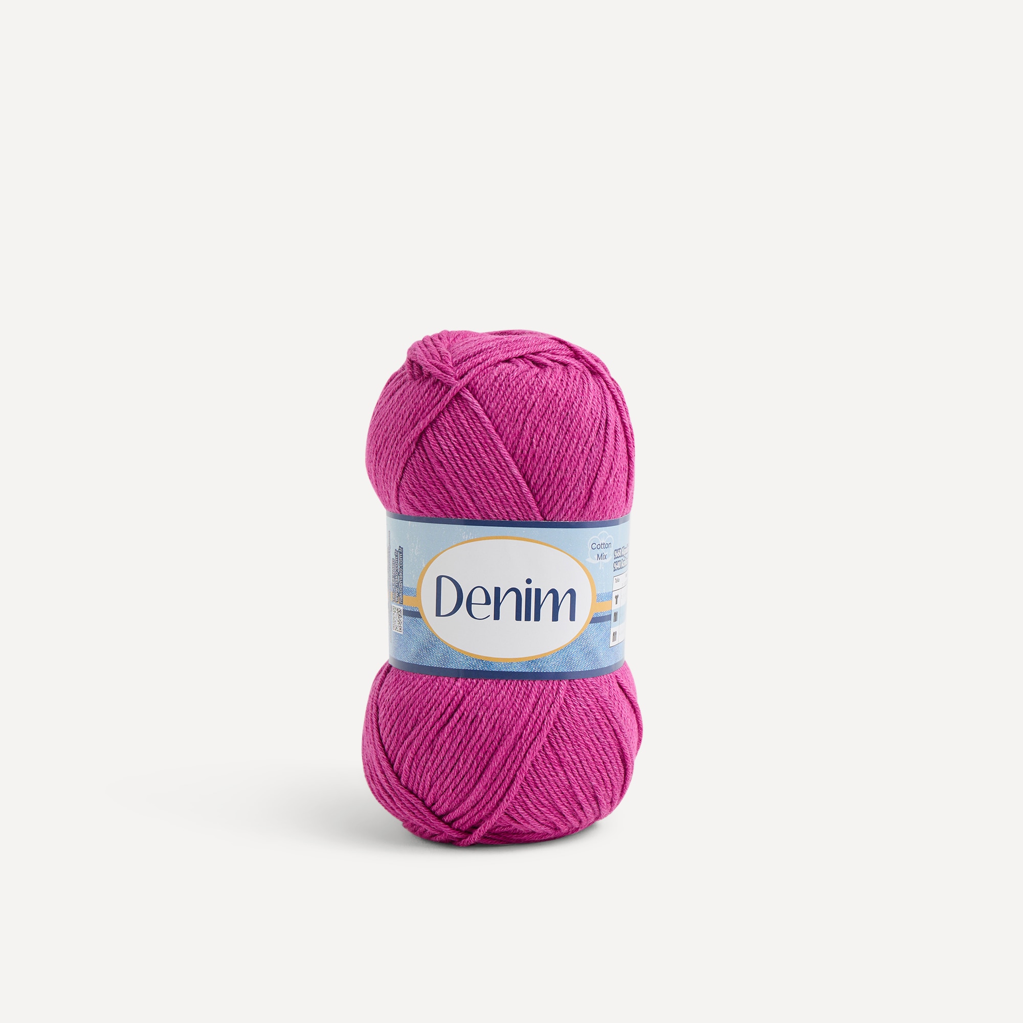 Ovillo de lana mezcla 100 gr Denim Nako - Púrpura Púrpura-1