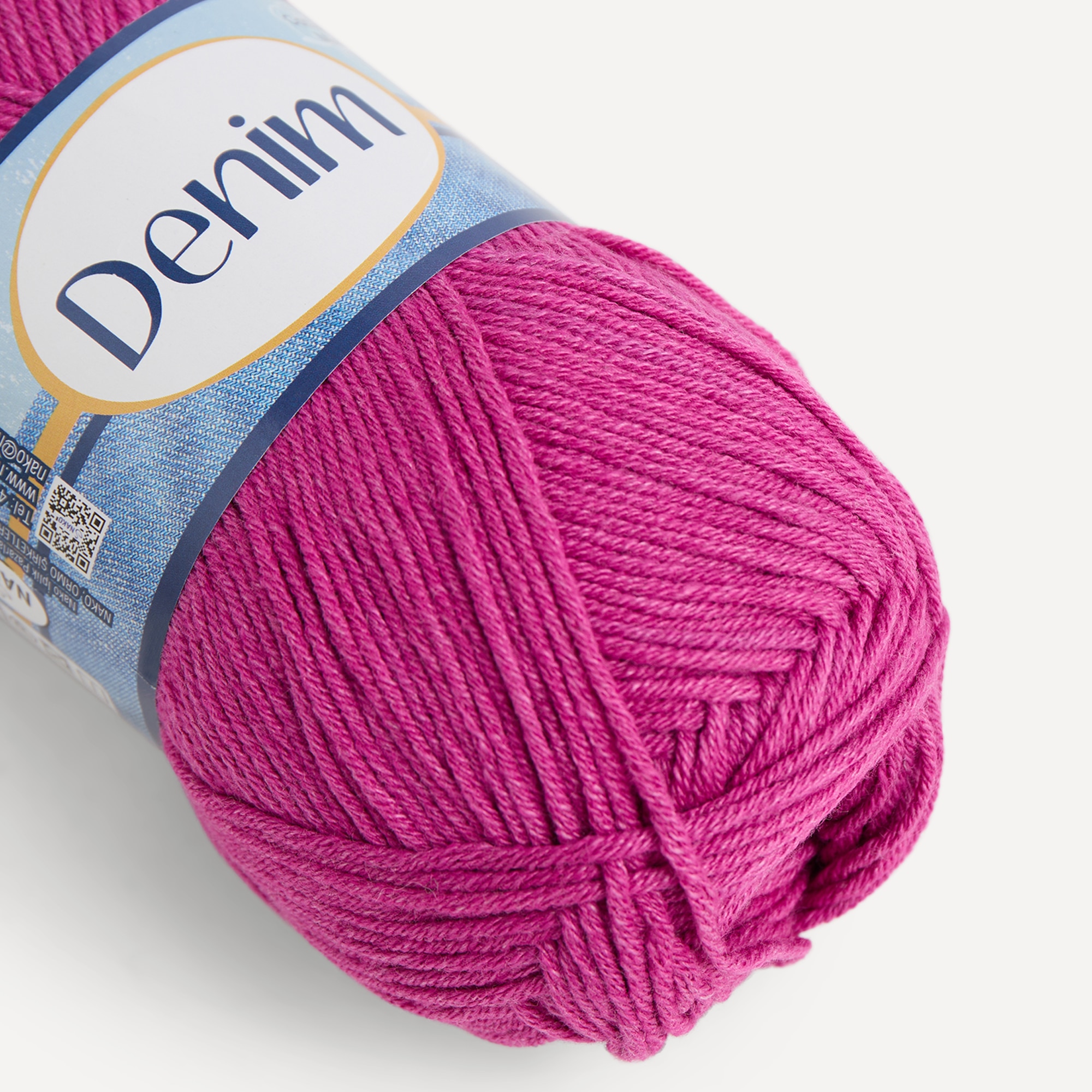 Ovillo de lana mezcla 100 gr Denim Nako - Púrpura Púrpura-3