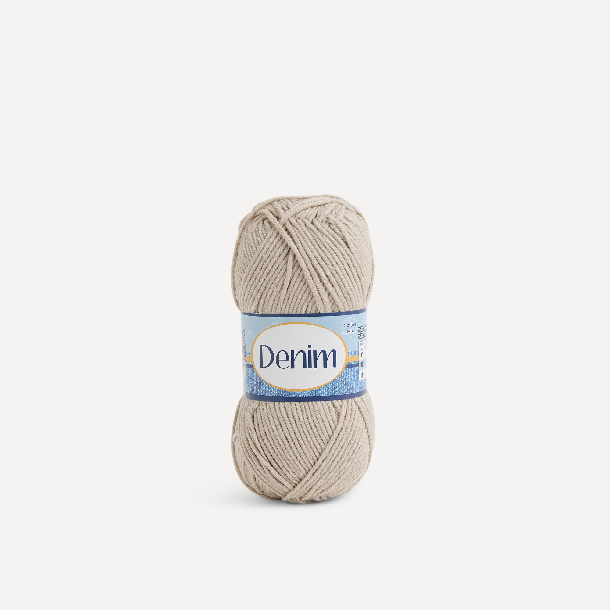 Imagen 0 de Ovillo de lana mezcla 100 gr Denim Nako Beige