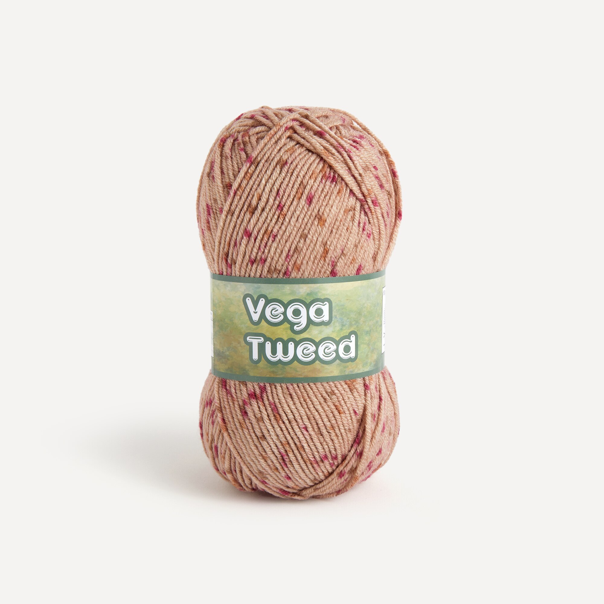 Ovillo de lana acrílico 100 gr Vega Tweed Nako - Rosa Rosa-1