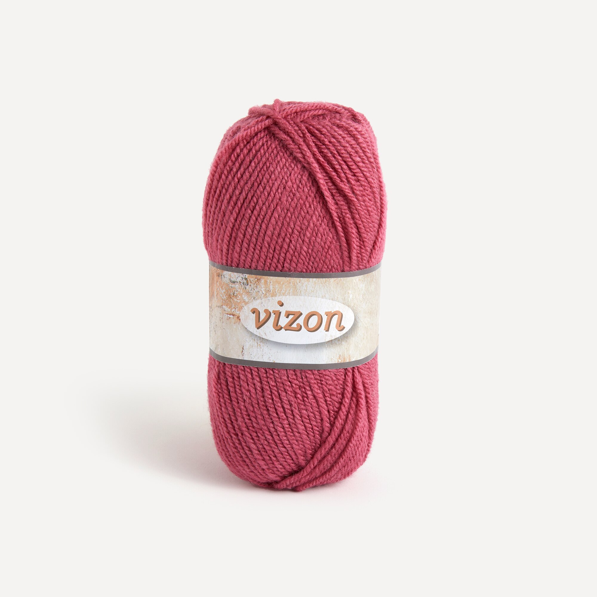 Ovillo de lana acrílico 100 gr Vizon Nako - Rosa Rosa-1