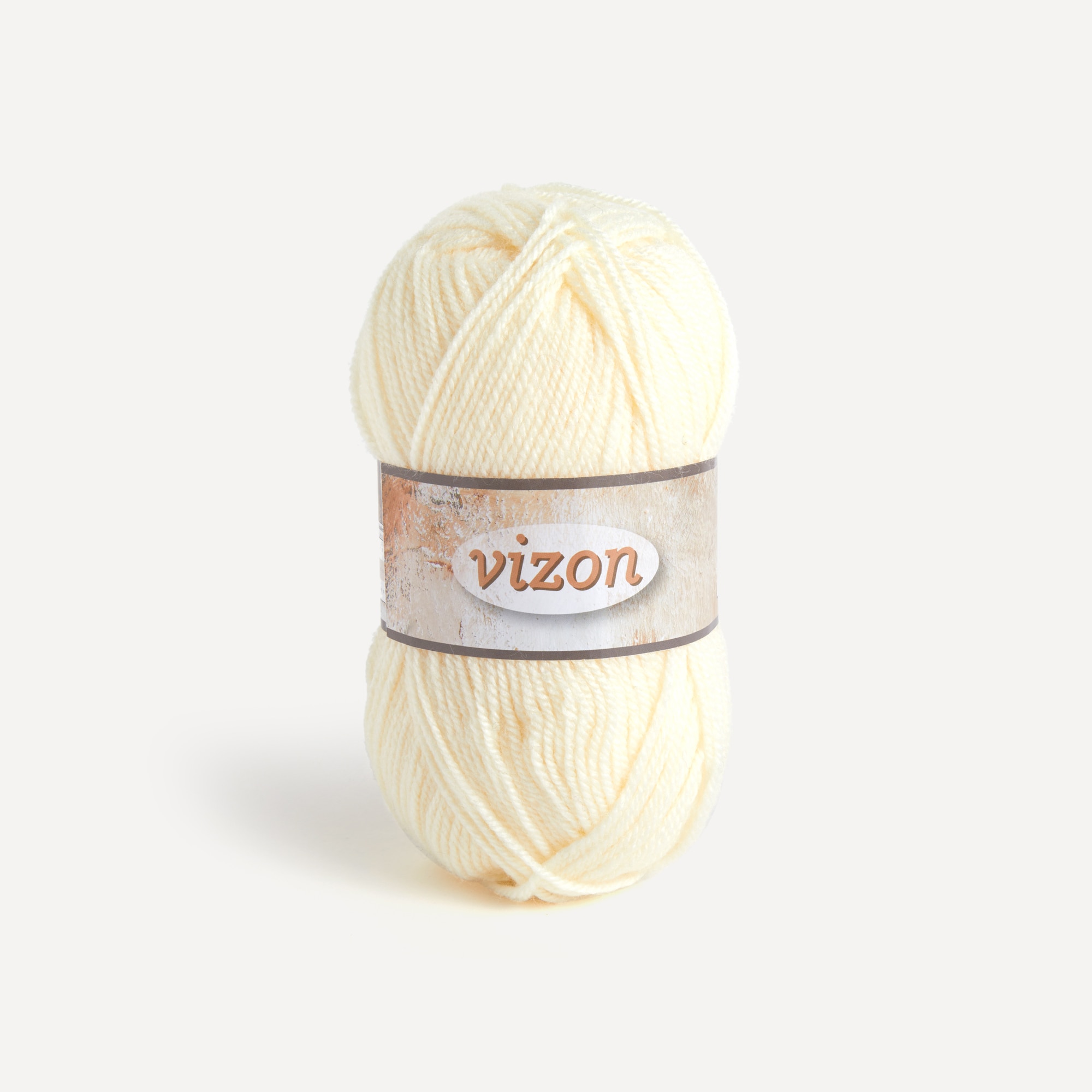 Novelo de Lã Acrílico Vizon - 100 g Bege-1