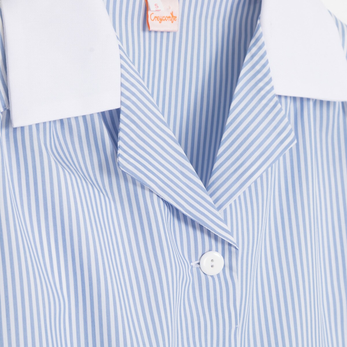 Casaca para uniforme de servicio doméstico de rayas Lerma Creyconfe - Azul XS Azul-3