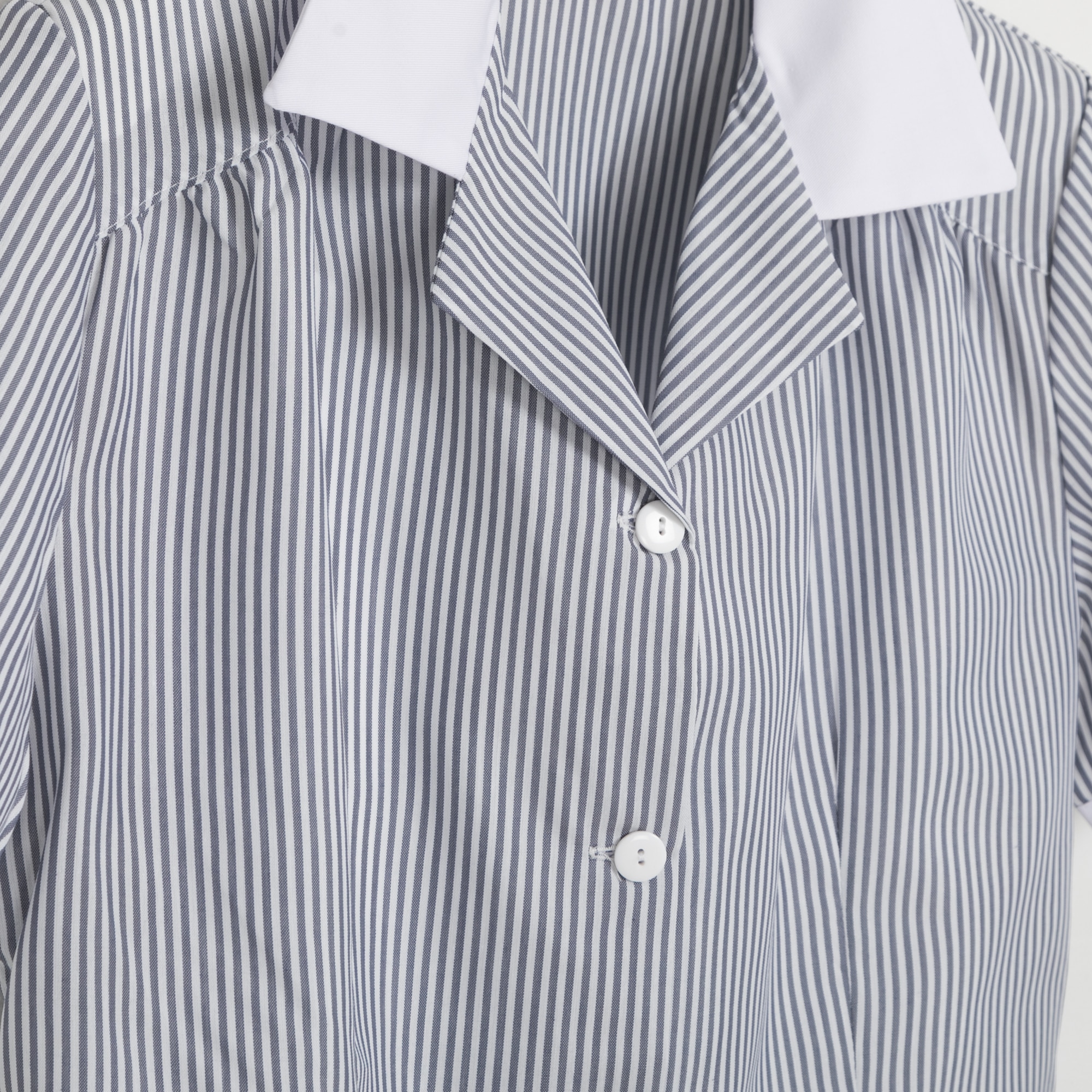 Casaca para uniforme de servicio doméstico de rayas Lerma Creyconfe - Gris S Gris-3