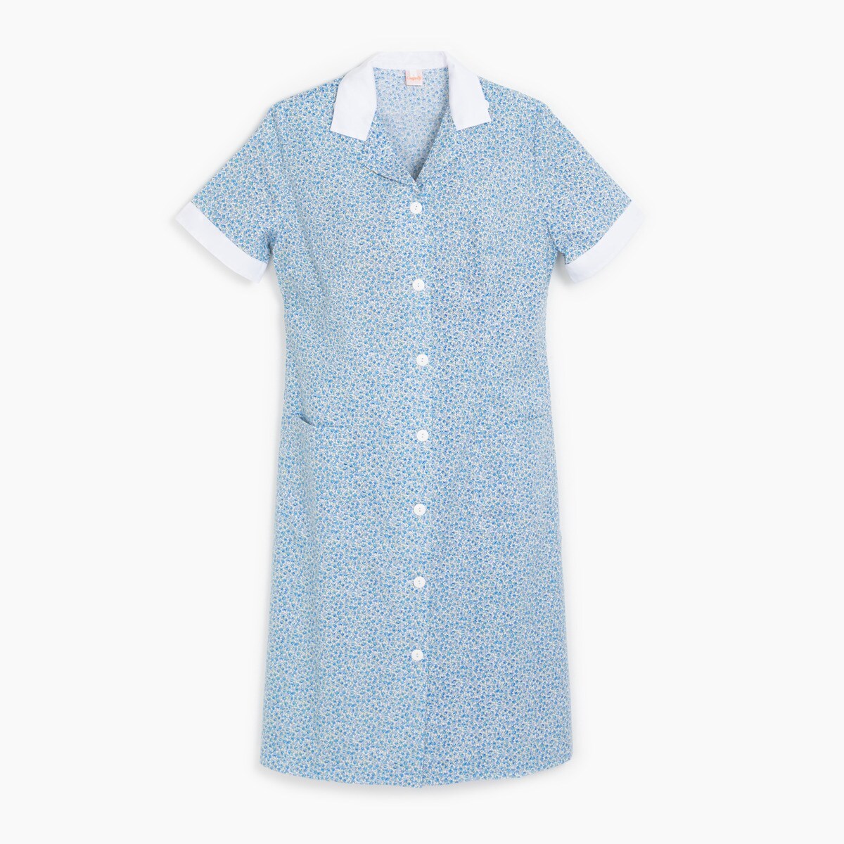 Uniforme para Trabalho Doméstico com Estampado Floral Hellín Azul-2