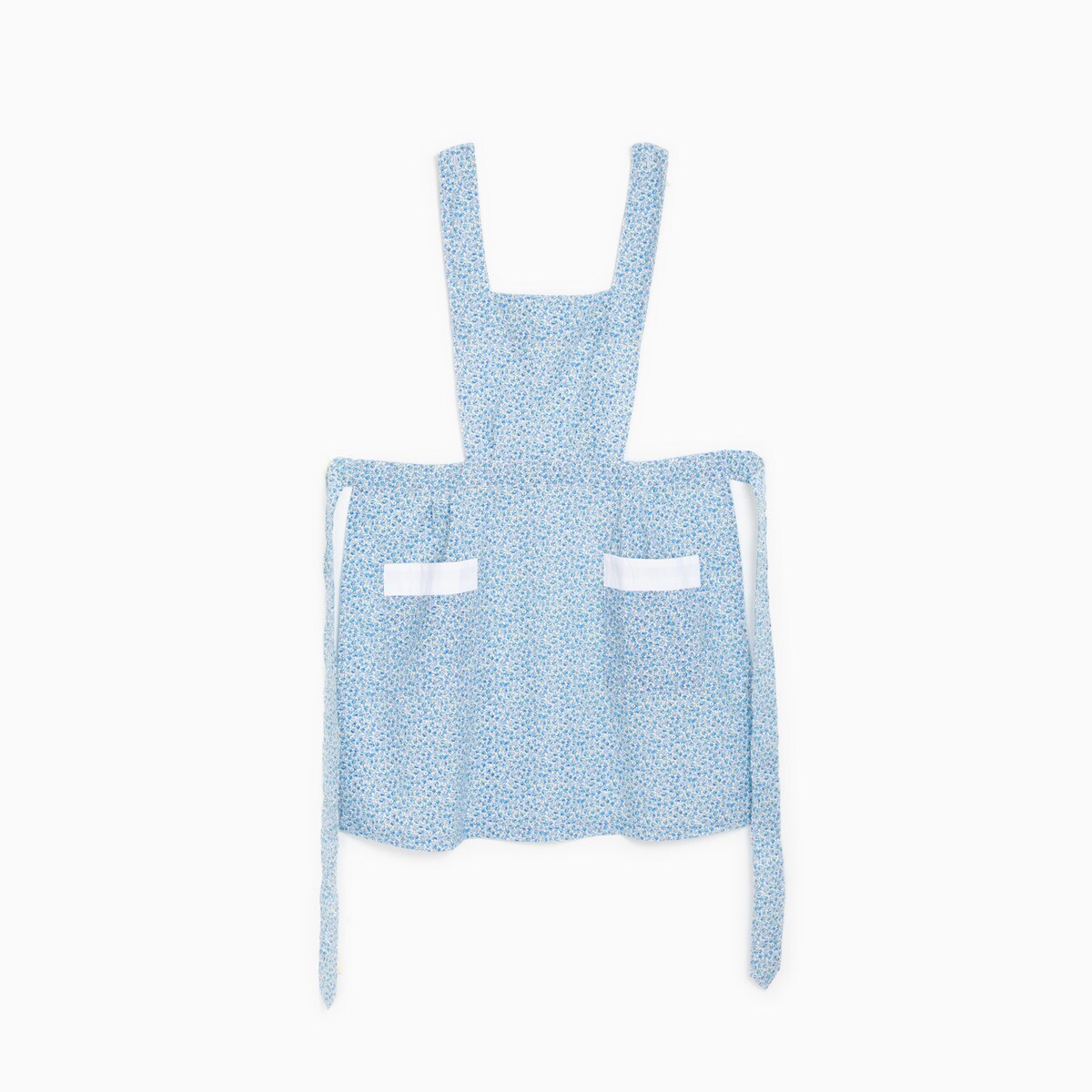 Uniforme para Trabalho Doméstico com Estampado Floral Hellín Azul-4