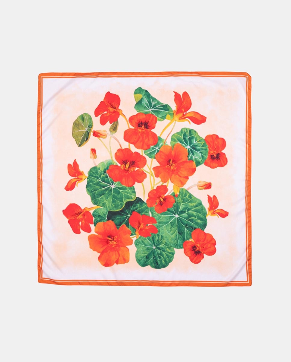 Imagem 0 de Lenço Carré com Estampado Floral