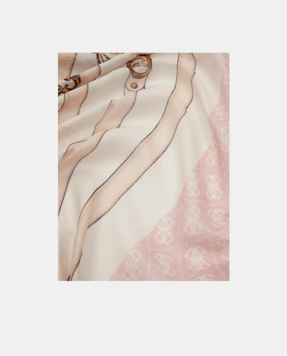 Écharpe Estampada com Logótipo G Rosa-2