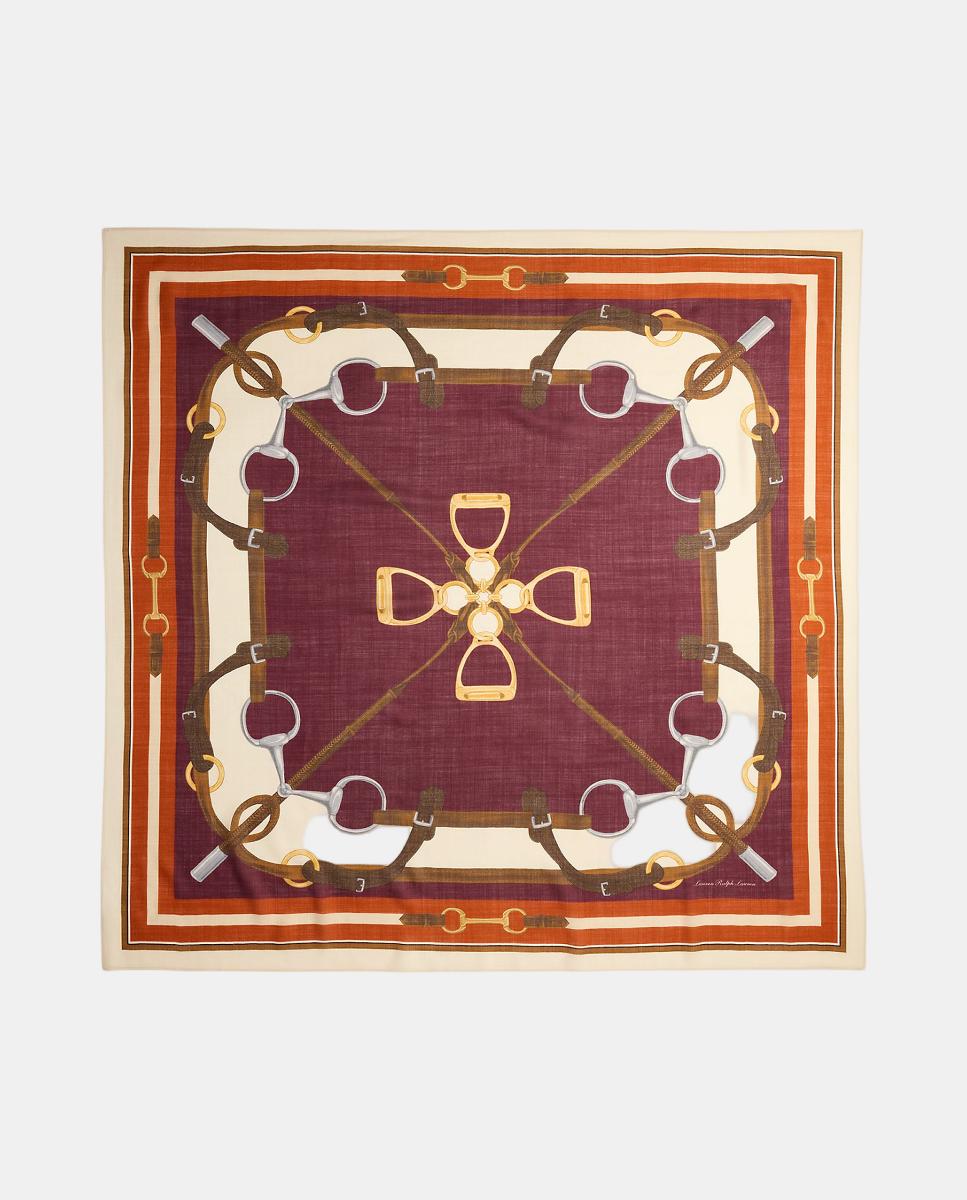 Imagem 0 de Lenço Quadrado com Estampado de Bridas