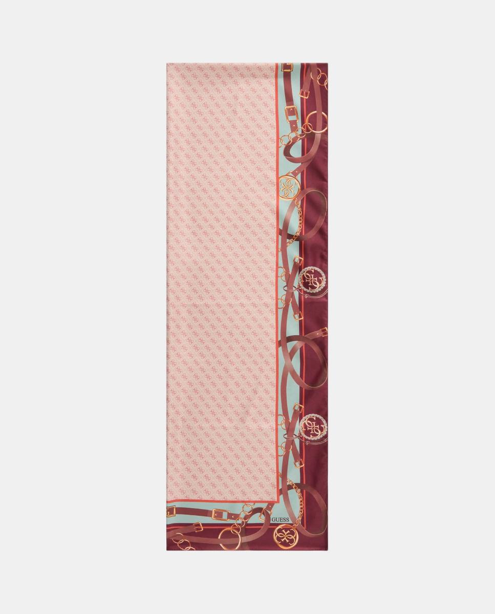 Écharpe Estampada com Logótipo G Bordeaux-1