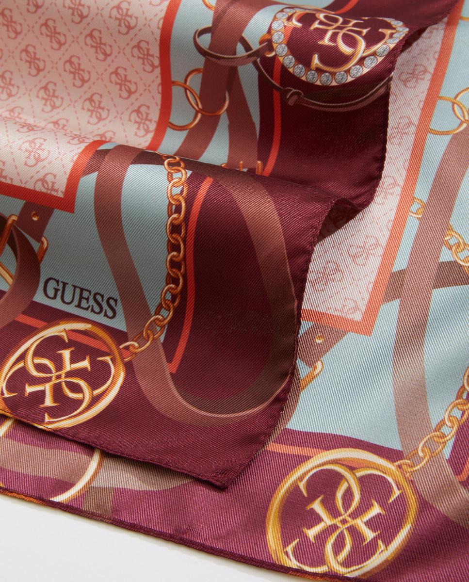 Écharpe Estampada com Logótipo G Bordeaux-3